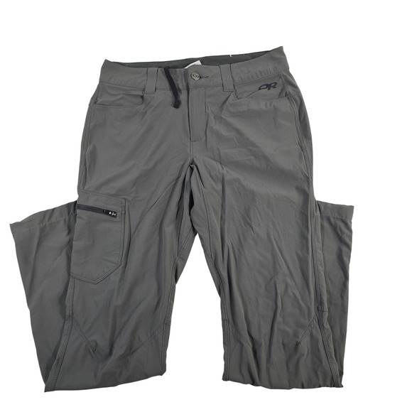 Outdoor Research Pants - Outdoor‎ Research Womens Hiking Pants Gray Size 4 Cargo Zip Pocket Trekking